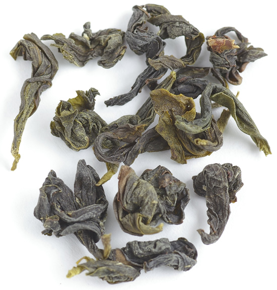 文山包種茶（清香）の茶葉です